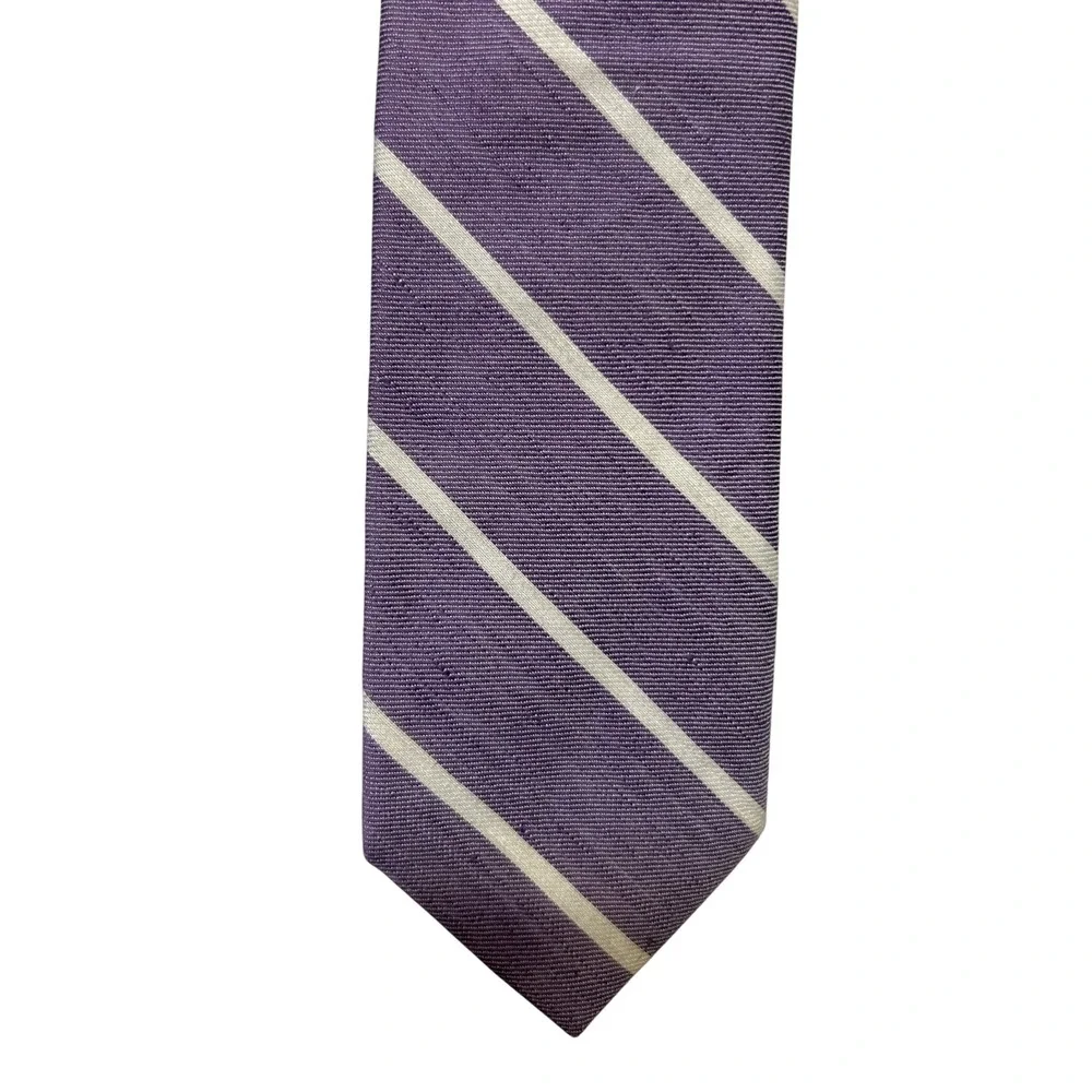 Men's Assorted Lot of J. Crew Neckties 4 Handmade Cotton Linen 1 Silk‎